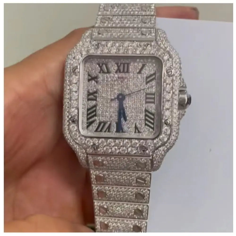 Unisex Iced Out Designer Watch – VVS Auto Movement