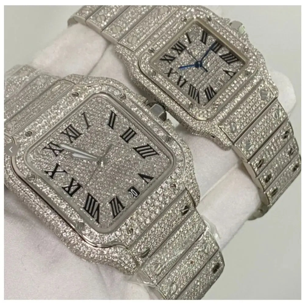 Unisex Iced Out Designer Watch – VVS Auto Movement