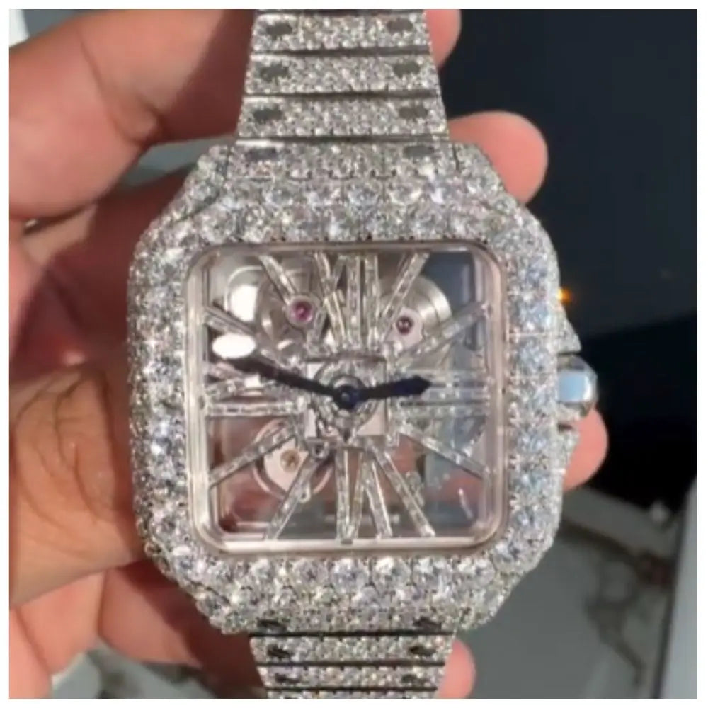 Unisex Iced Out Designer Watch – VVS Auto Movement