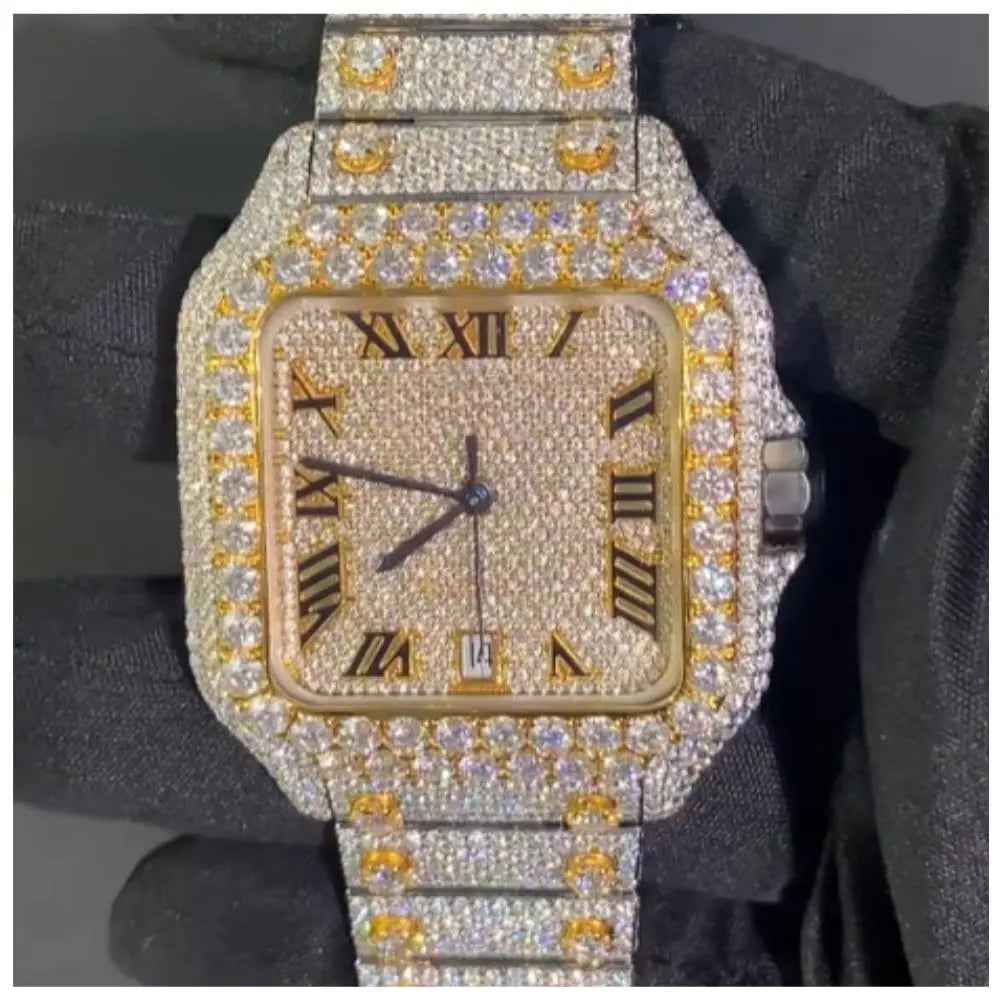 Unisex Iced Out Designer Watch – VVS Auto Movement