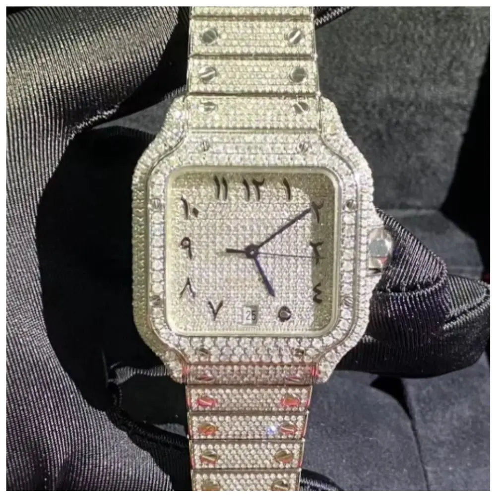Unisex Iced Out Designer Watch – VVS Auto Movement