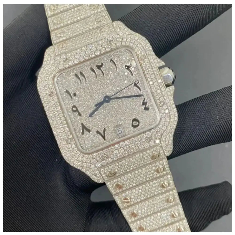 Unisex Iced Out Designer Watch – VVS Auto Movement