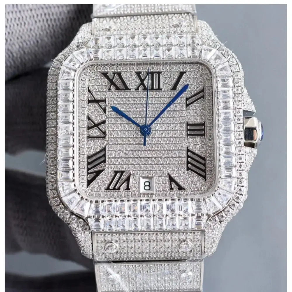 Unisex Iced Out Designer Watch – VVS Auto Movement