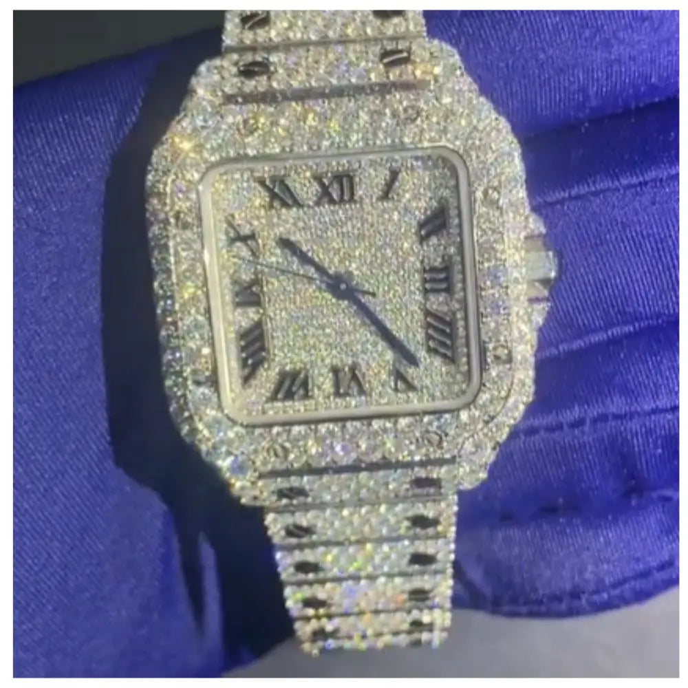 Unisex Iced Out Designer Watch – VVS Auto Movement