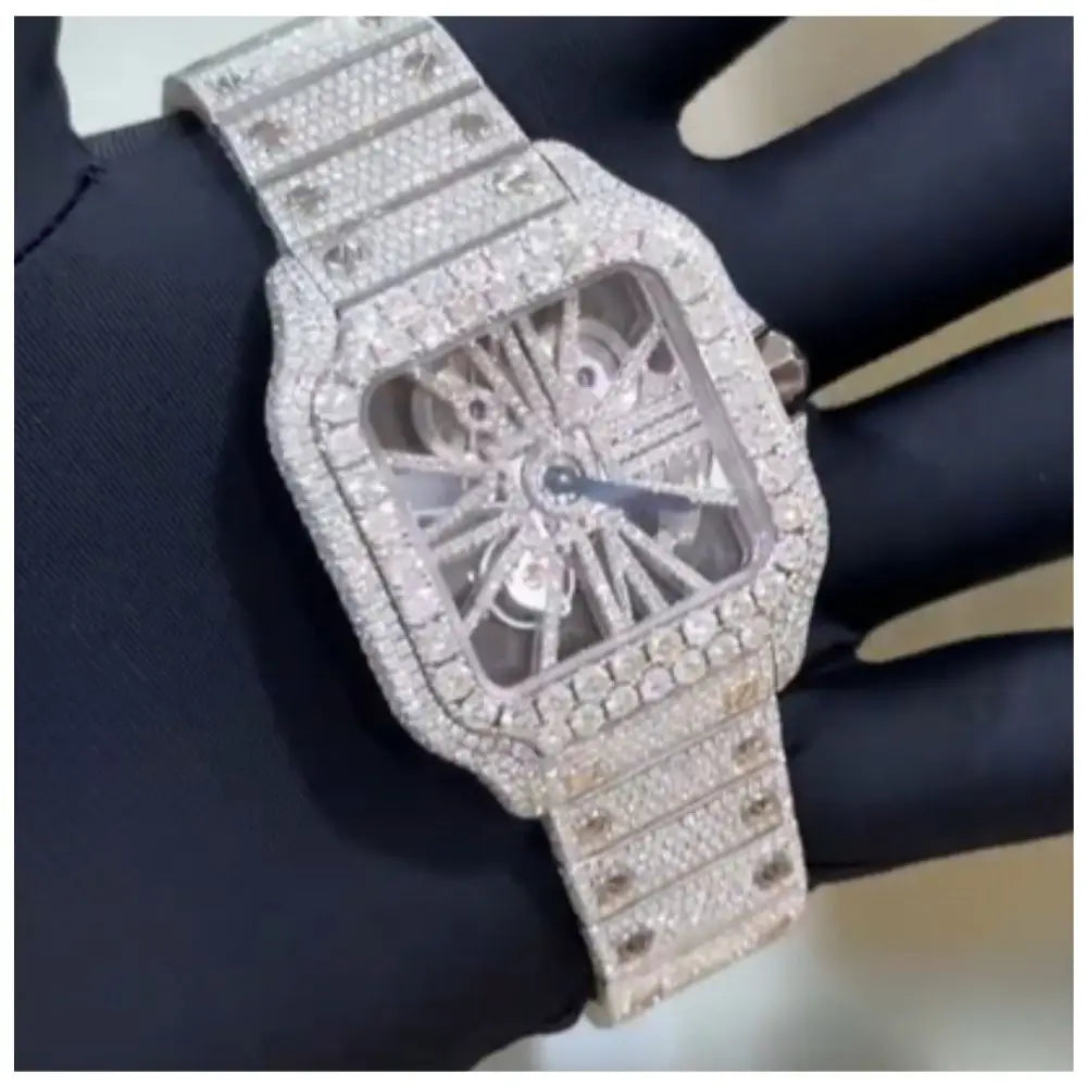 Unisex Iced Out Designer Watch – VVS Auto Movement