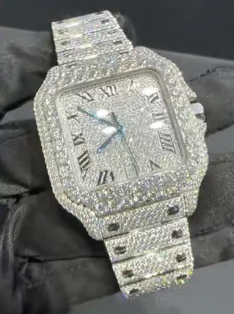 Unisex Iced Out Designer Watch – VVS Auto Movement