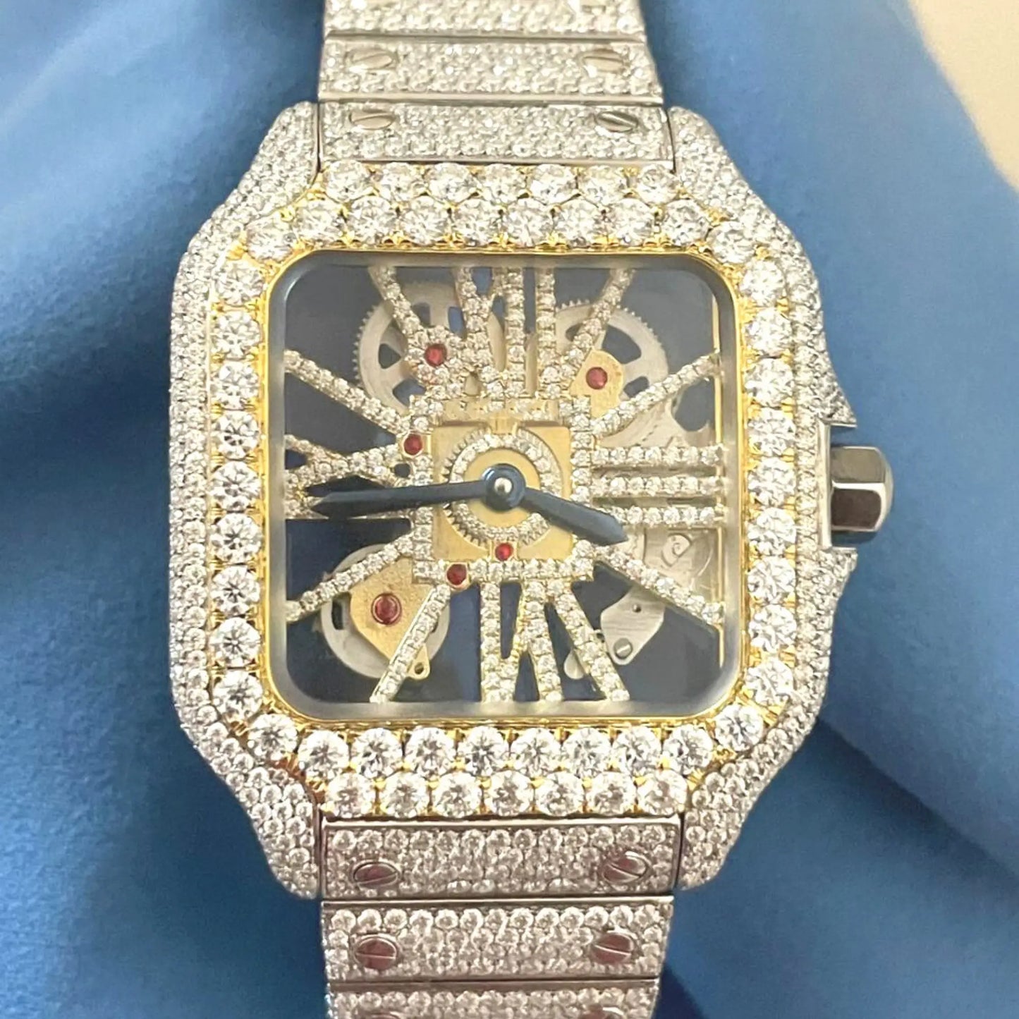 Unisex Iced Out Designer Watch – VVS Auto Movement