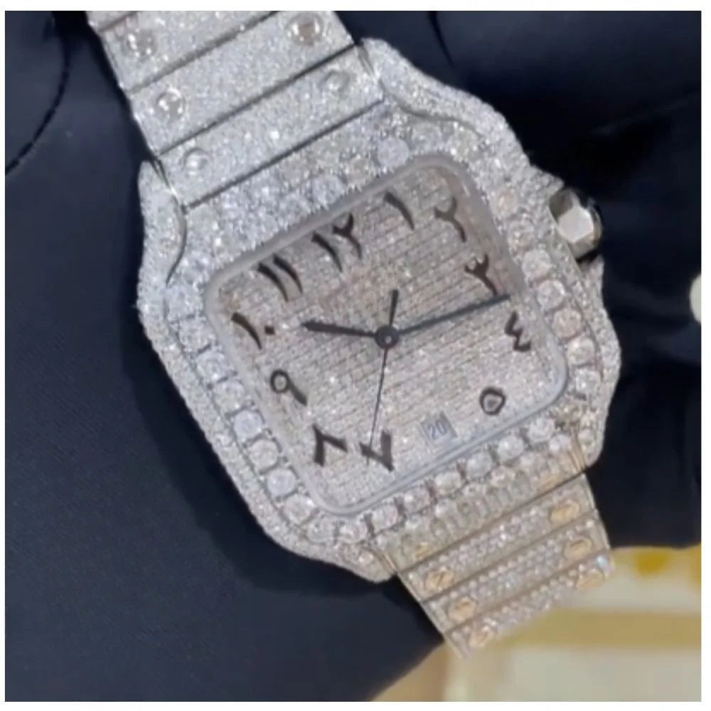 Unisex Iced Out Designer Watch – VVS Auto Movement
