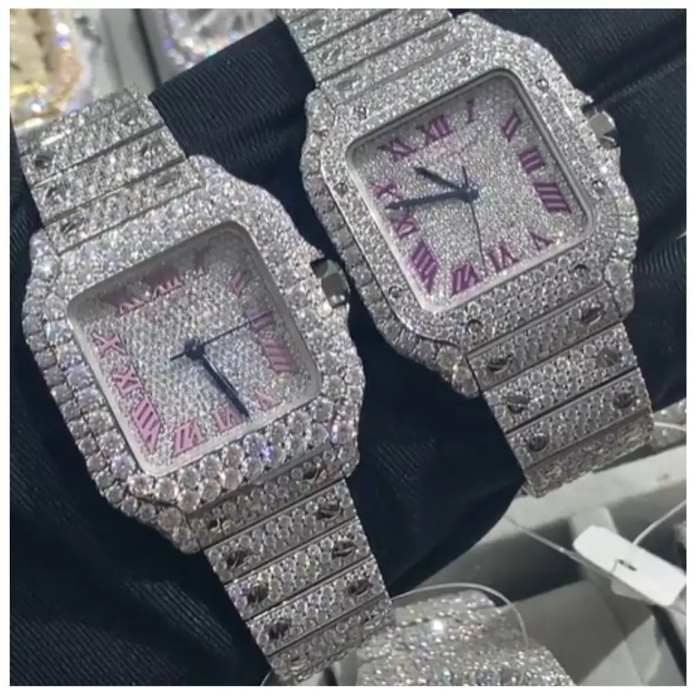 Unisex Iced Out Designer Watch – VVS Auto Movement