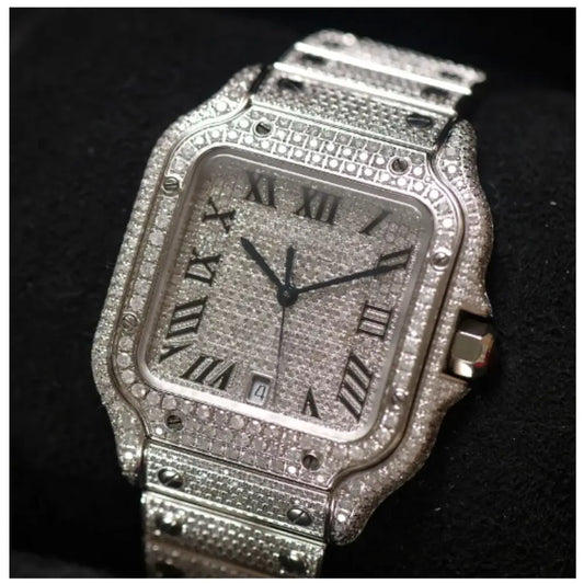 Unisex Iced Out Designer Watch – VVS Auto Movement